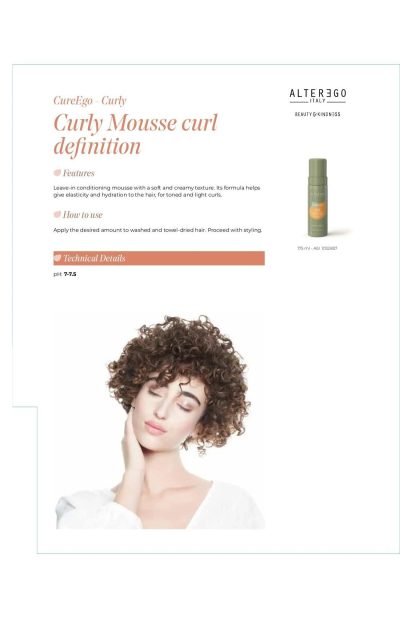 Alter Ego Italy CureEgo — Curly Mousse / 175 ml / 5.91 oz