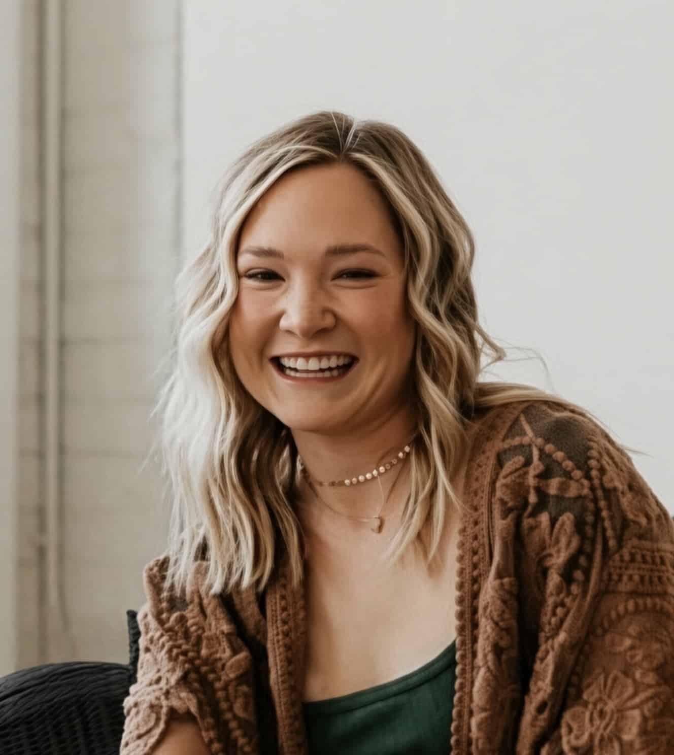 Hannah, blonding and dimensional colour specialist at Fluff Colour Salon in Denver